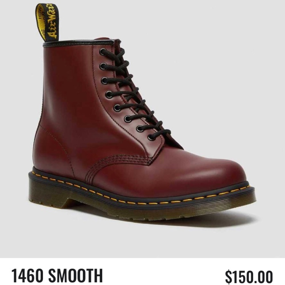 1460 SMOOTH LEATHER LACE UP BOOTS